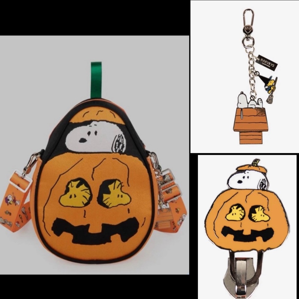 Harveys Seatbelt Peanuts Snoopy Halloween Cross-body Backpack / NEW SEALED BAG